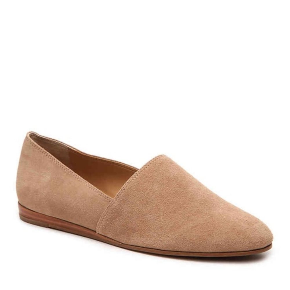 Franco Sarto Tan Suede Glow Flat